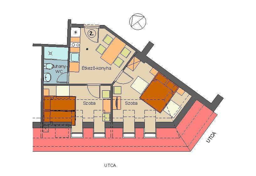 Corner Apartman Еґер Номер фото