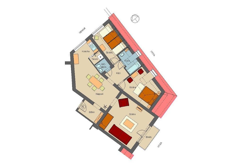 Corner Apartman Еґер Номер фото